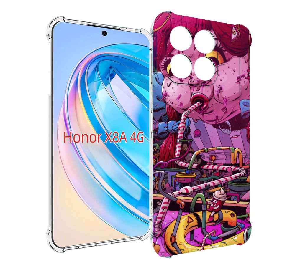 

Чехол MyPads прикольная сладкая картинка для Honor X8a, Tocco