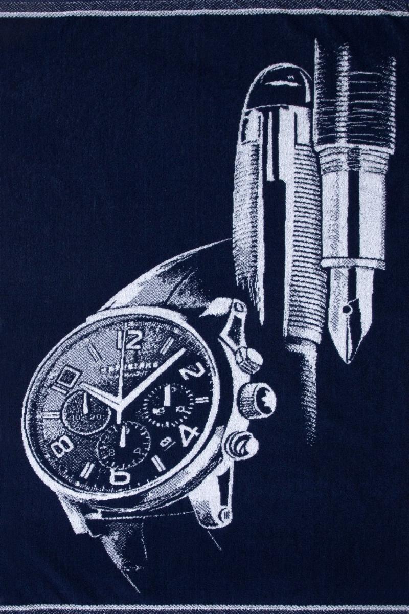 фото Полотенце "авангард" махровое часы 70х140