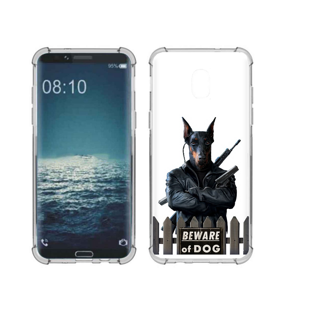 

Чехол MyPads Tocco для Samsung Galaxy J3 доберман (PT226926.574.332), Прозрачный, Tocco