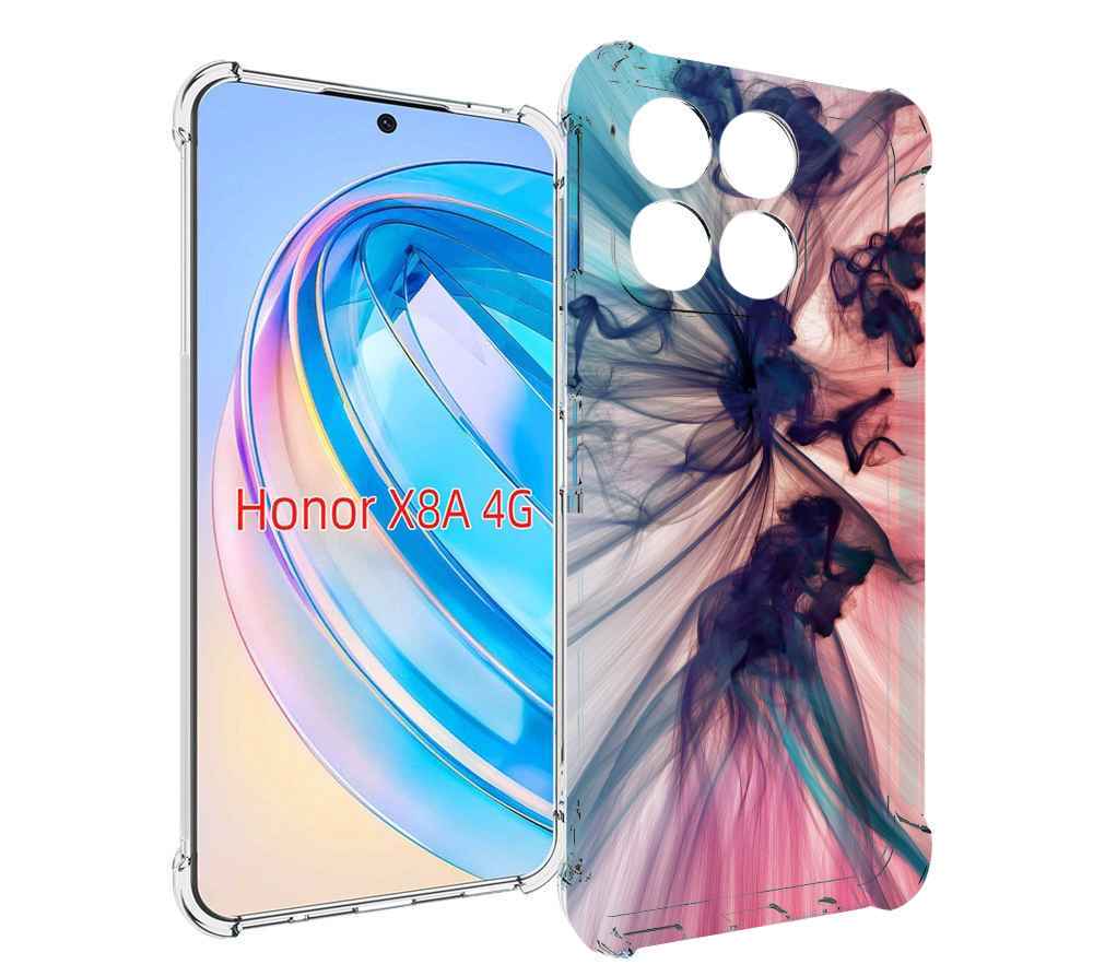 

Чехол MyPads разноцветный дым для Honor X8a, Tocco