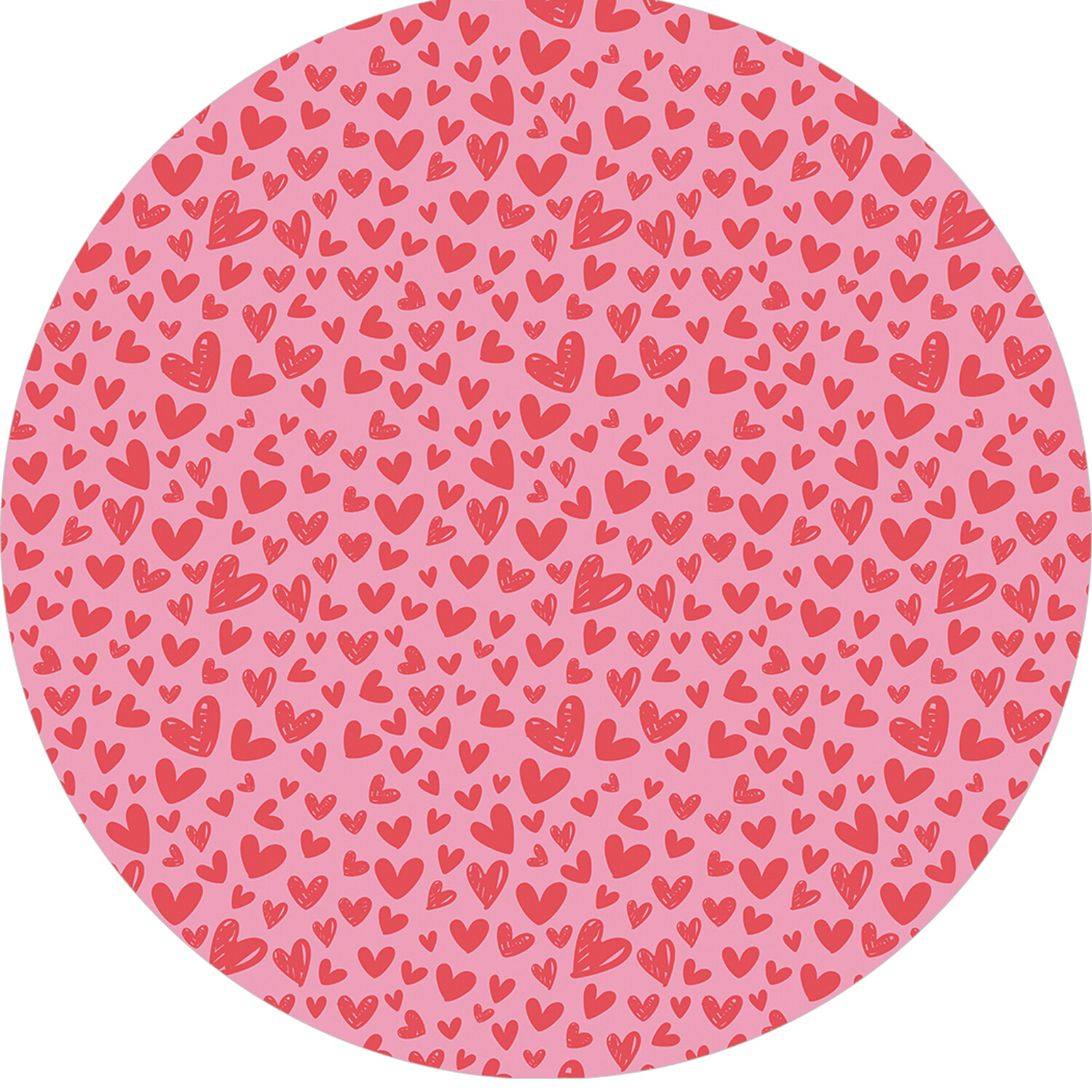 Парео женское JoyArty Сердечки любви розовое, 150x150 см