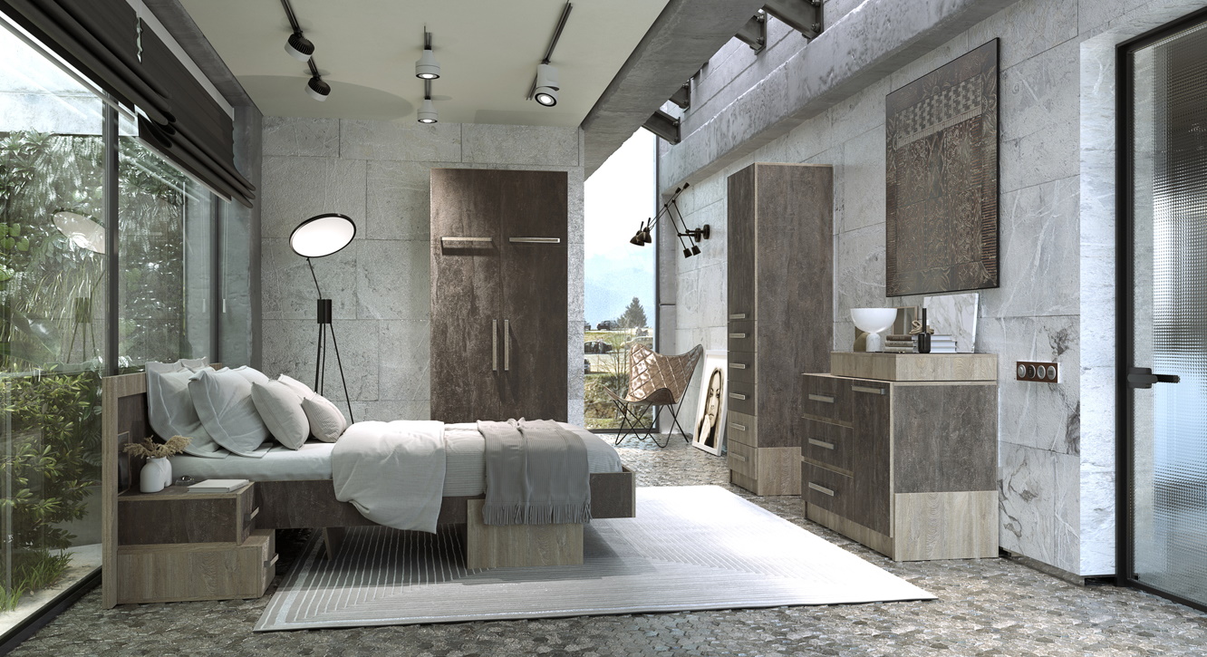 Модульная спальня Карина-11, композиция 1