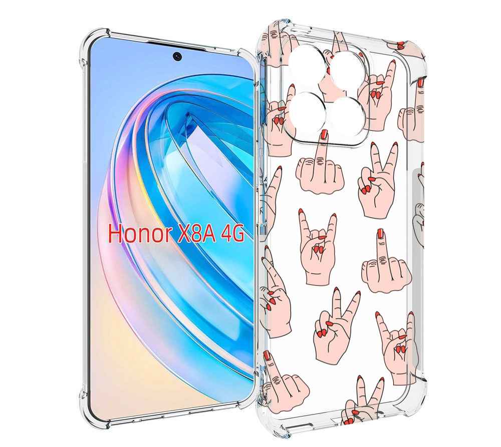 

Чехол MyPads разные-ручки для Honor X8a, Tocco