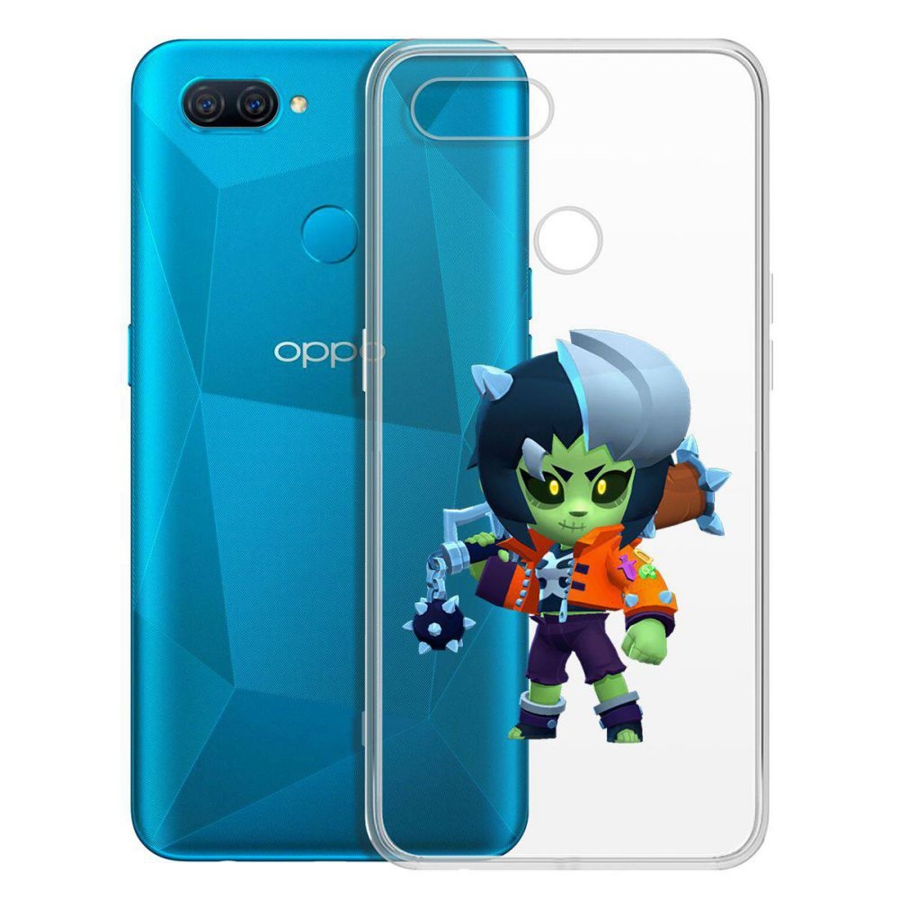 

Чехол-накладка Brawl Stars-ЗомБиби для Oppo A12/A11k/A7/A5s, Прозрачный