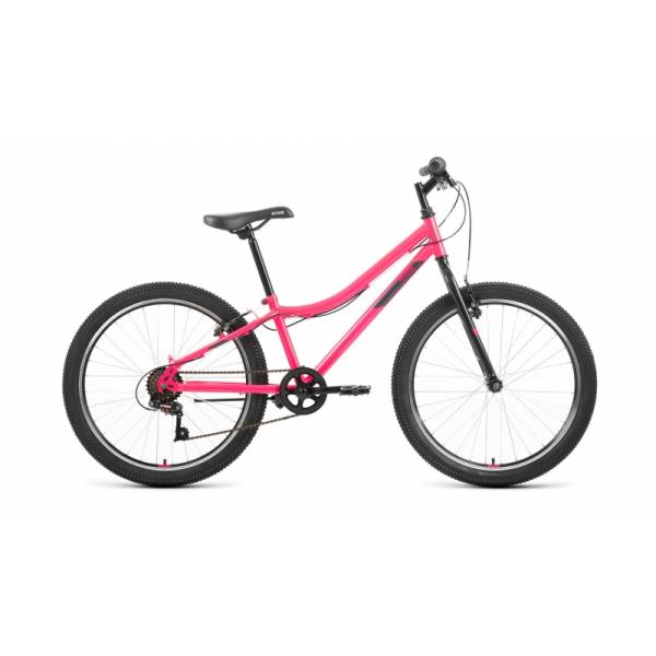 фото Велосипед 24 forward altair mtb ht 1.0 (6-ск.) 2022 (рама 12) розовый/серый