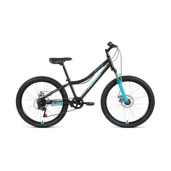 фото Велосипед 24 forward altair mtb ht 2.0 (disk) (6-ск.) 2022 (рама 12) черный/бирюзовый