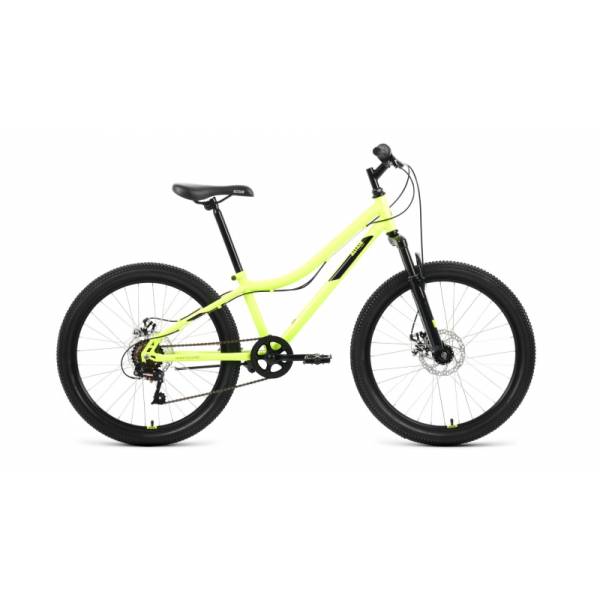 фото Велосипед 24 forward altair mtb ht 2.0 (disk) (6-ск.) 2022 (рама 12) яркий/зеленый/черный