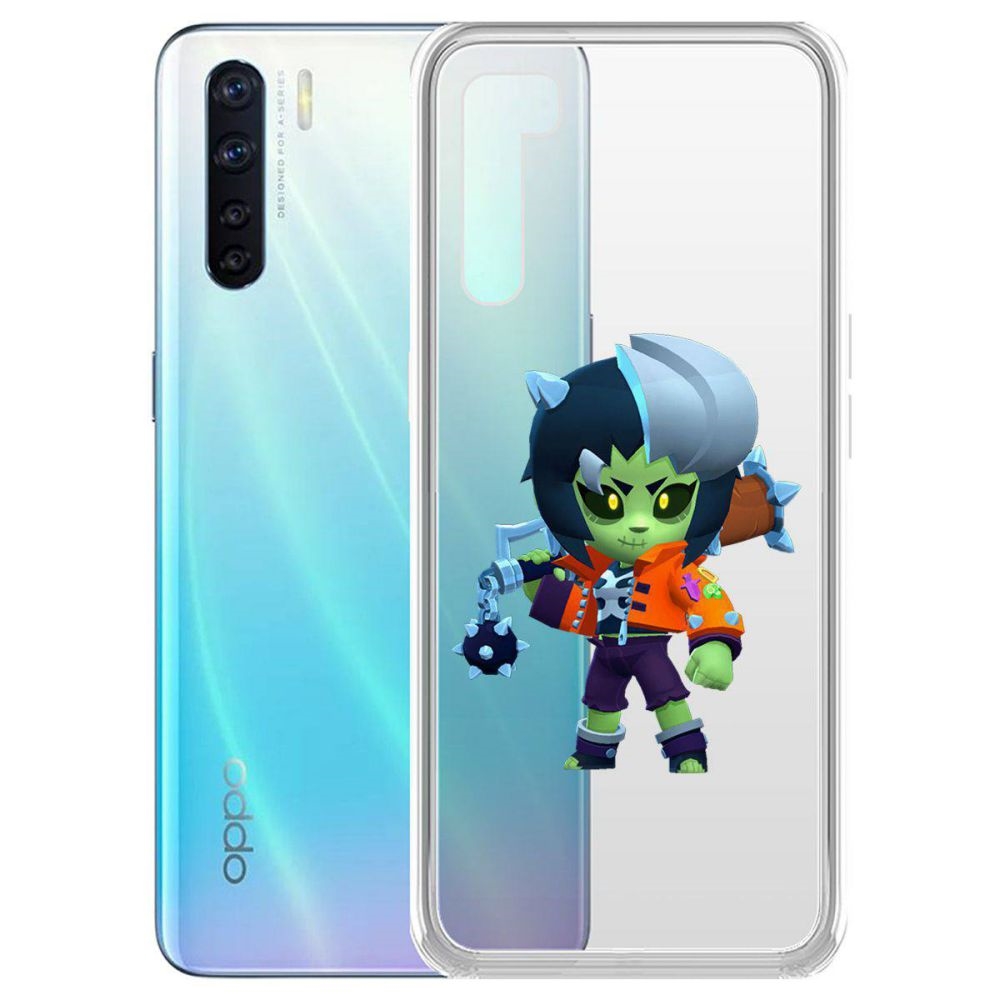 

Чехол-накладка Brawl Stars-ЗомБиби для Oppo A91/F15, Прозрачный