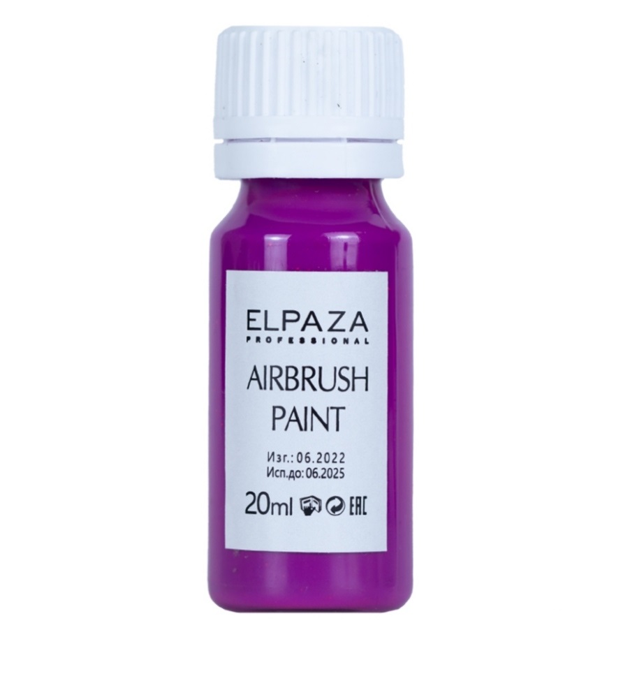 Краска для аэрографа Elpaza Airbrush Paint фиолетовый двусторонний фаллоимитатор sexus glass стекло фиолетовый 19 5 см