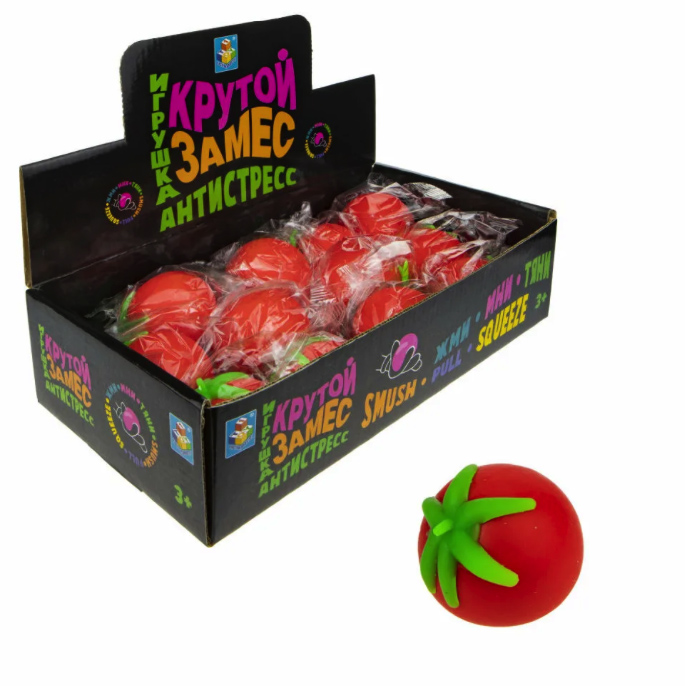 

Жмяка Мелкие пакости. Помидор , 5,5 см, Красный