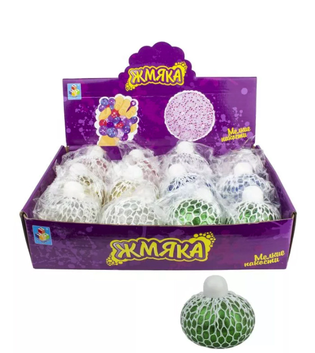 фото Жмяка мелкие пакости , с блестками, 7 см 1toy