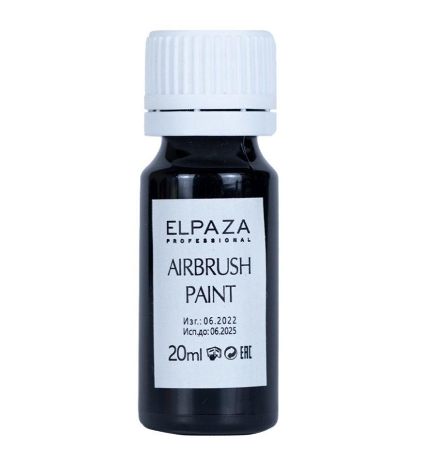 Краска для аэрографа Elpaza Airbrush Paint черная тележка хозяйственная 89х34х28 см металл пластик полиэстер 30 кг черная с сумкой складная wb 221 a