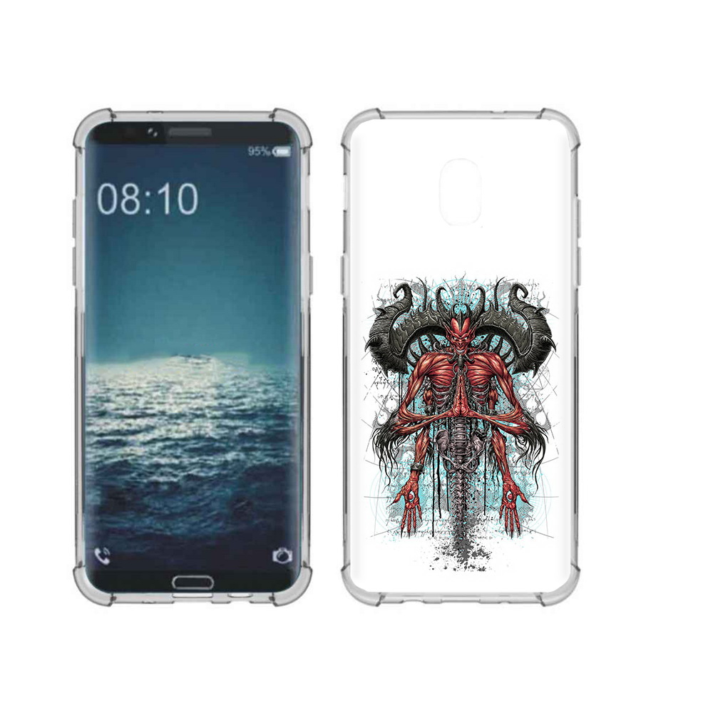 

Чехол MyPads Tocco для Samsung Galaxy J3 дьявол (PT226926.574.340), Прозрачный, Tocco