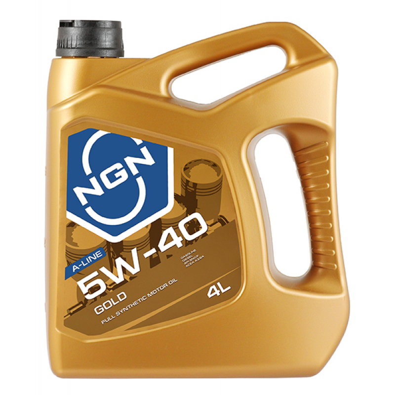 

Моторное масло NGN 5W40 Gold Cинтетическое 4 л, GOLD