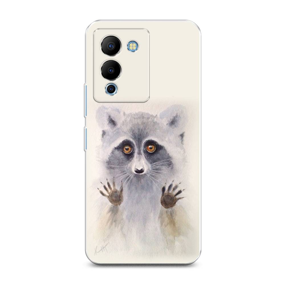 

Чехол для Infinix Note 12 G96 "Енот за стеклом", Бежевый;серый, 3101550-4