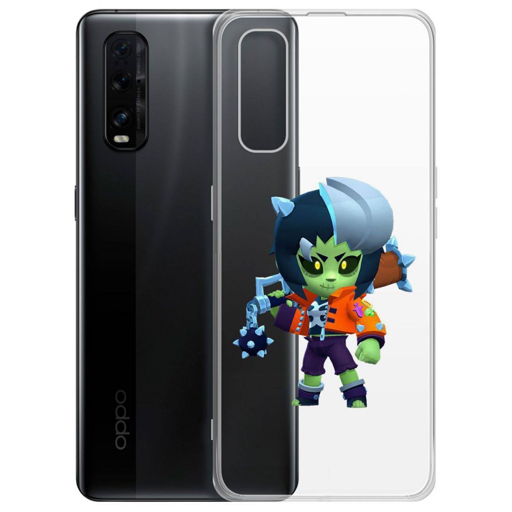 

Чехол-накладка Brawl Stars-ЗомБиби для Oppo Find X2, Прозрачный