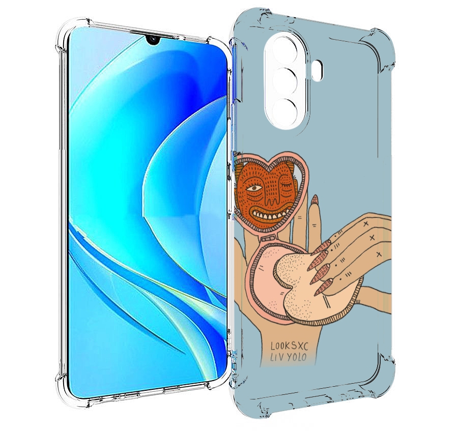 

Чехол MyPads макияж картинка женский для Huawei Nova Y70 / Nova Y70 Plus (MGA-LX9N), Прозрачный, Tocco