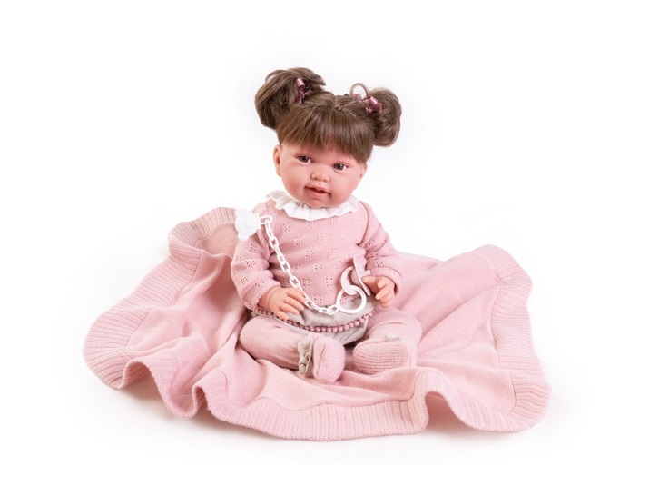 Кукла Antonio Juan Малышка в костюме с пледом, 33114