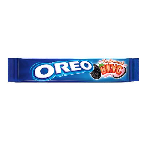 Печенье OREO с какао и начинкой клубника 95г