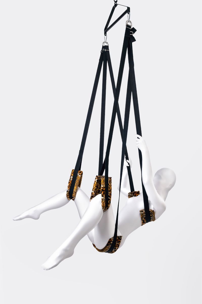 Секс-качели ToyFa Anonymo черно-леопардовые