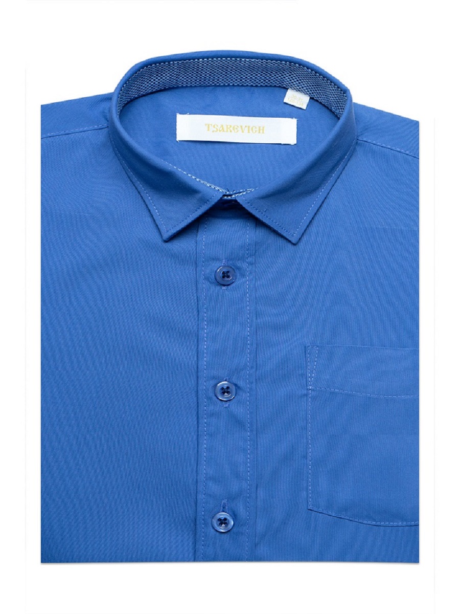 Рубашка детская Tsarevich 16/2A Modal, цвет синий, размер 140