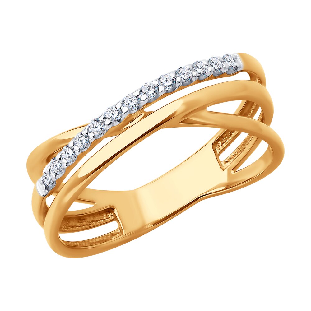 

Кольцо из золота р. , Diamant 51-110-02611-1, фианит, 51-110-02611-1