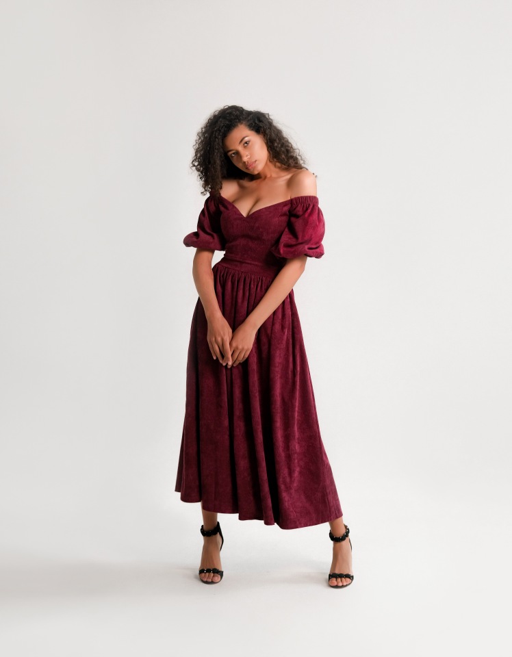 

Платье женское Lipinskaya Brand leelegance_247 бордовое XL, leelegance_247