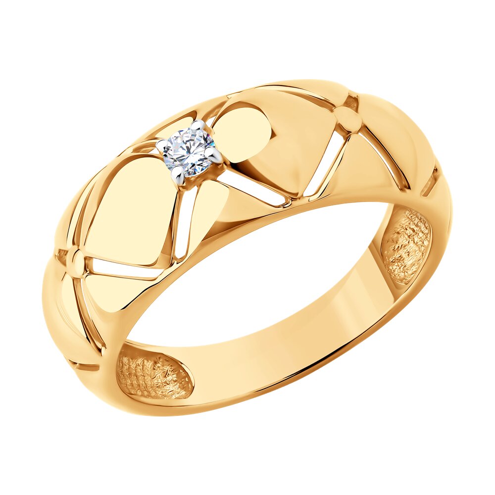 

Кольцо из золота р. , Diamant 51-110-02851-1, фианит, 51-110-02851-1