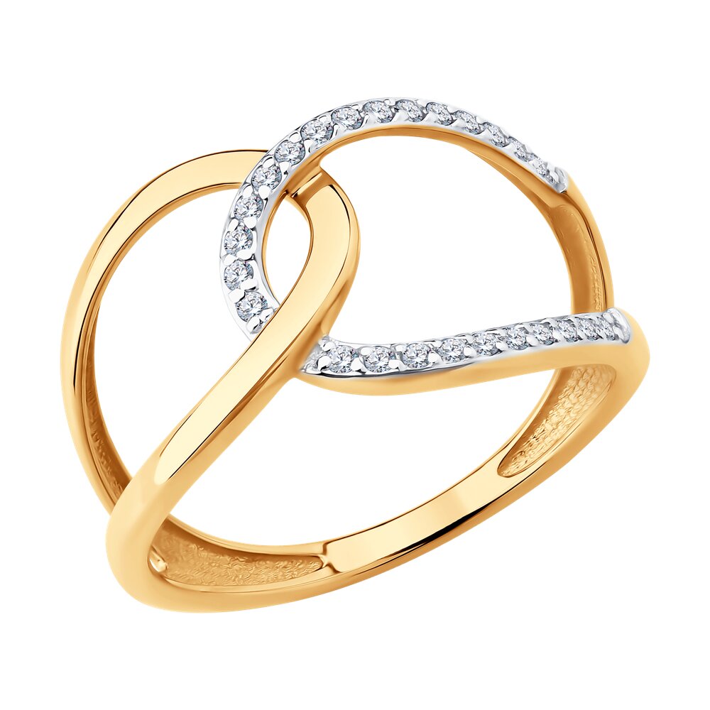 

Кольцо из золота р. , Diamant 51-110-02866-1, фианит, 51-110-02866-1