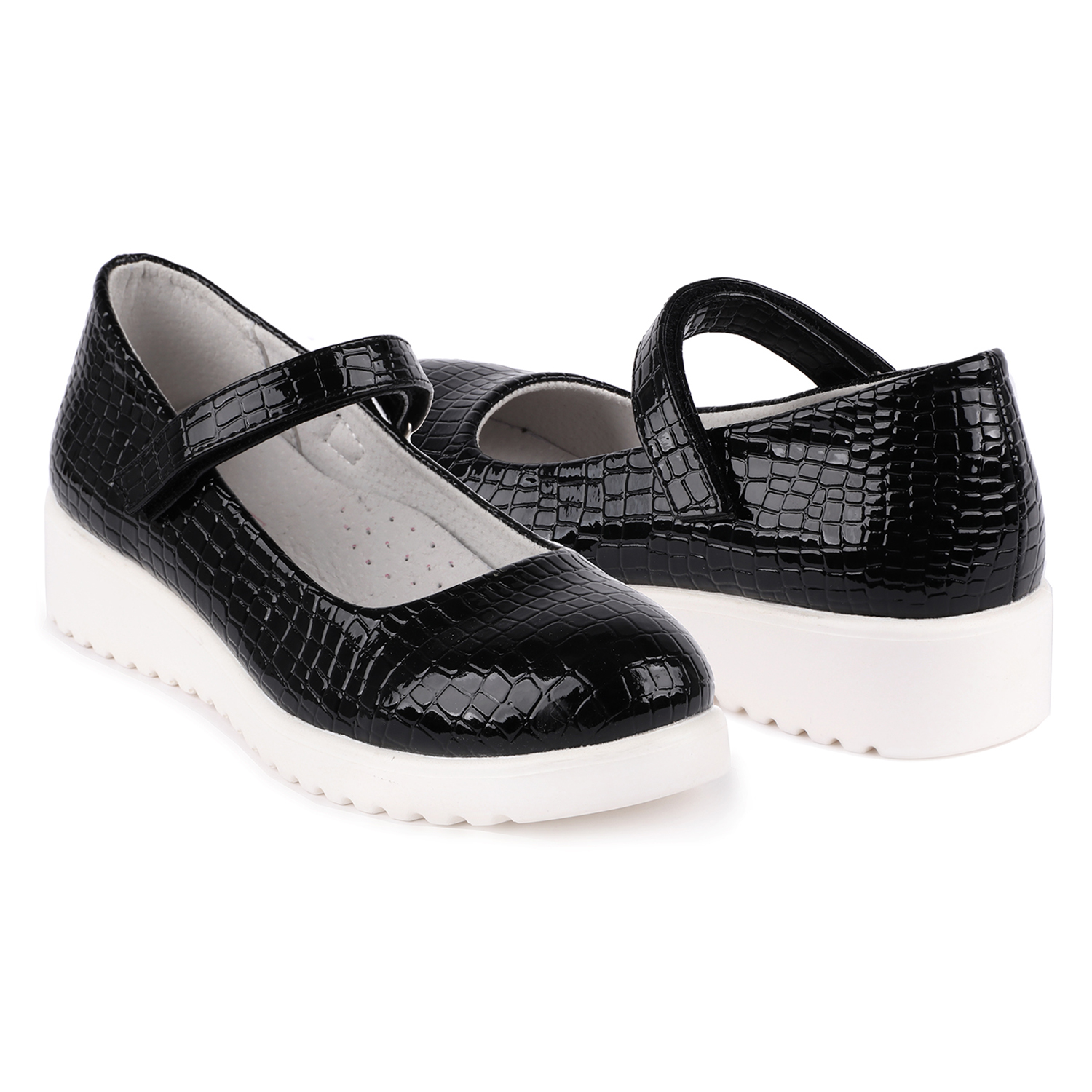 фото Туфли для детей kidix szfw21-2 black черный лак 35