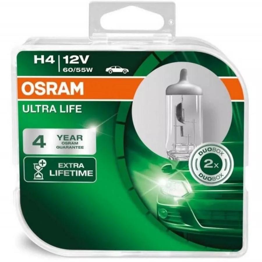 

Автолампы H4 Ultra Life Duobox 2шт