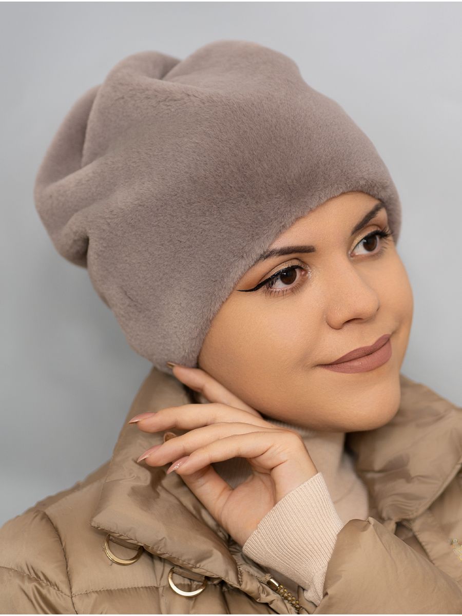 

Шапка женская Po-sezony 545 серо-коричневая, р.53-55, Коричневый, 545