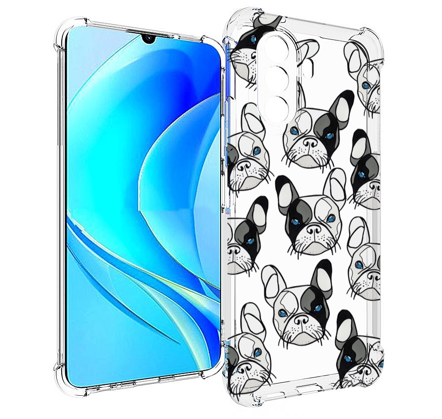 

Чехол MyPads мини-собачки-черно-белый для Huawei Nova Y70 / Nova Y70 Plus (MGA-LX9N), Прозрачный, Tocco