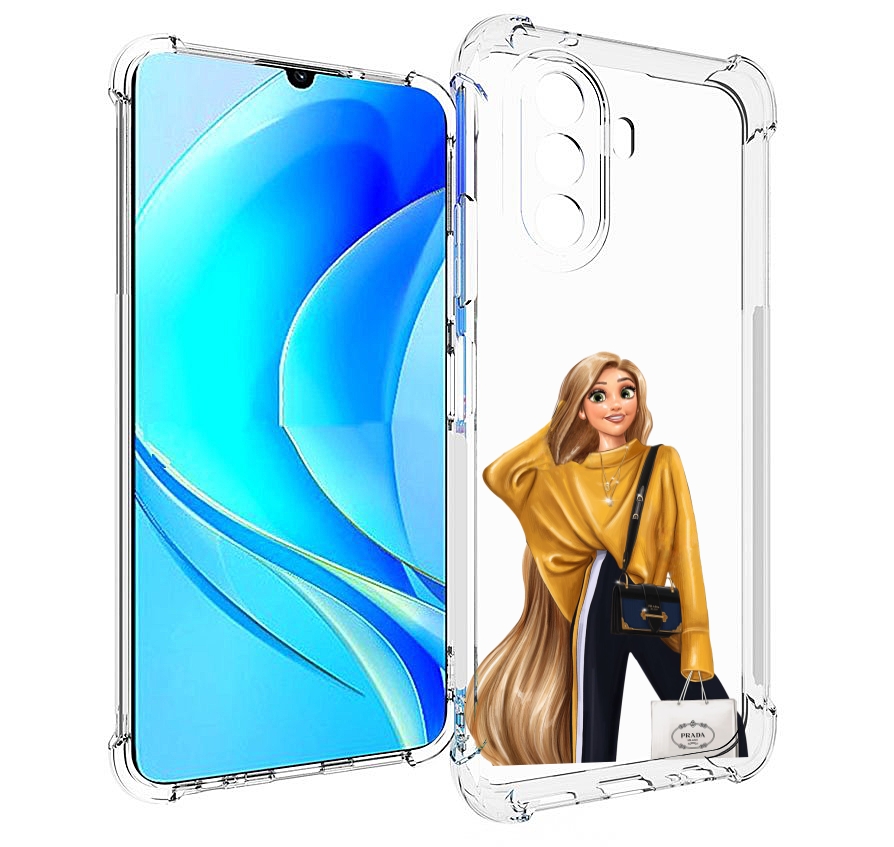 Чехол MyPads модная-рапунсель женский для Huawei Nova Y70 / Nova Y70 Plus (MGA-LX9N)