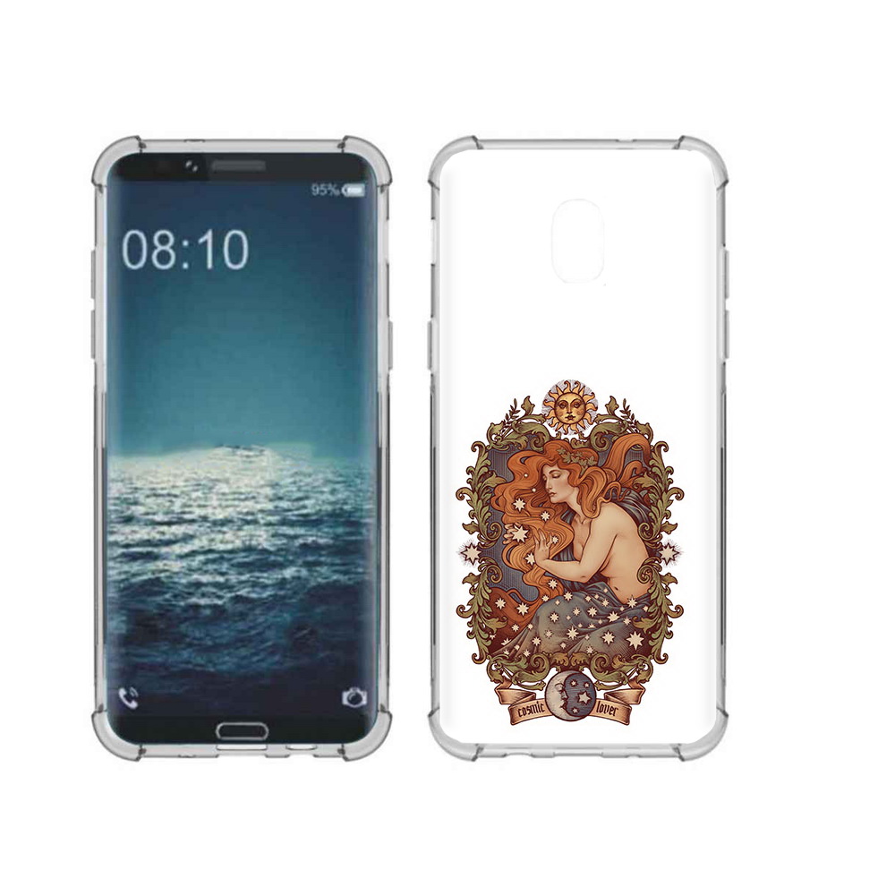 

Чехол MyPads Tocco для Samsung Galaxy J3 звездная девушка абстракция (PT226926.574.351), Прозрачный, Tocco