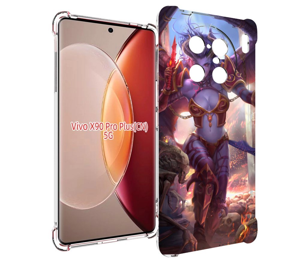 

Чехол MyPads queen of pain dota 2 для Vivo X90 Pro Plus, Прозрачный, Tocco