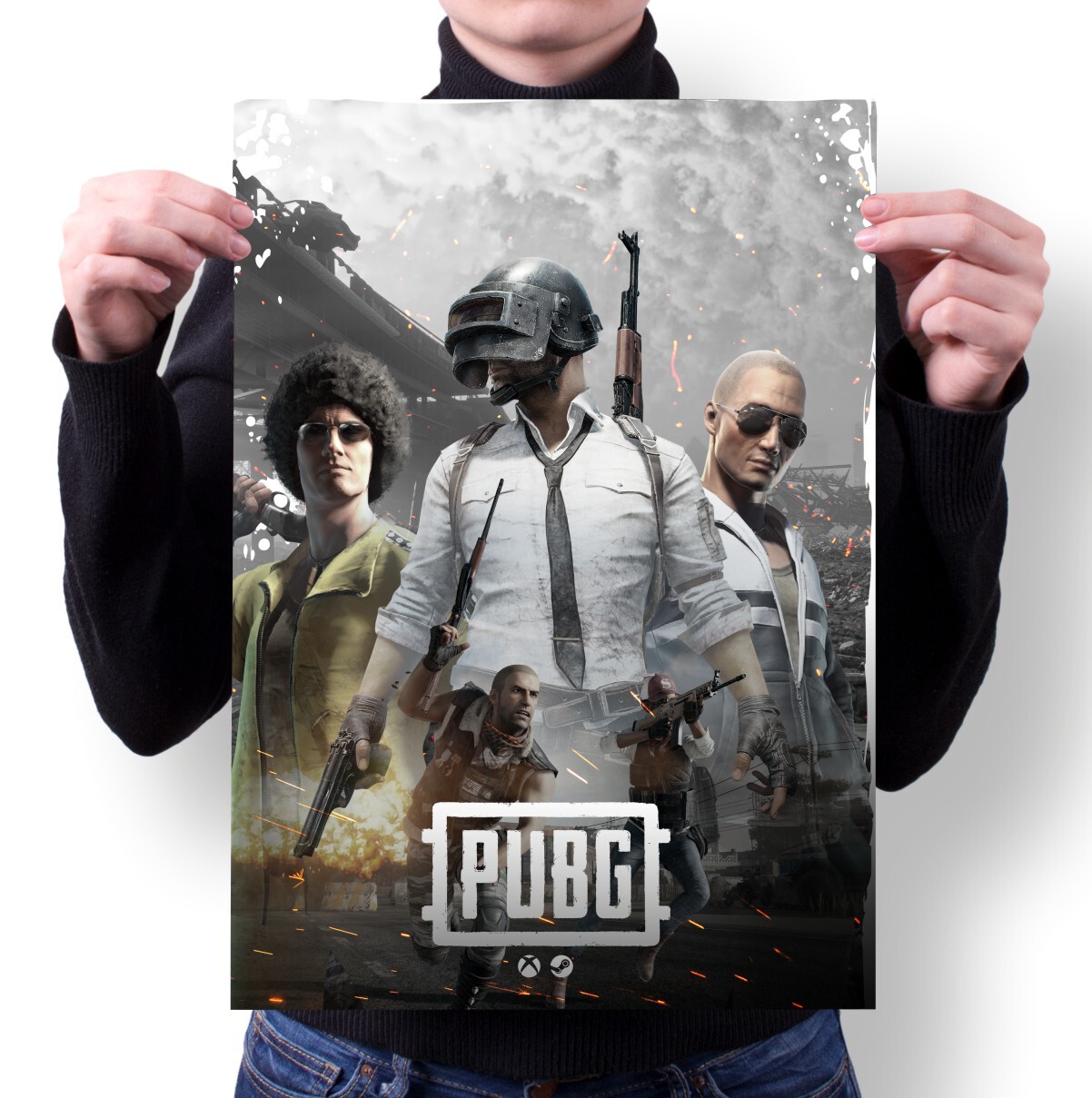 

Плакат MIGOM Принт А2 PUBG - 7, А2 Принт PUBG - 7