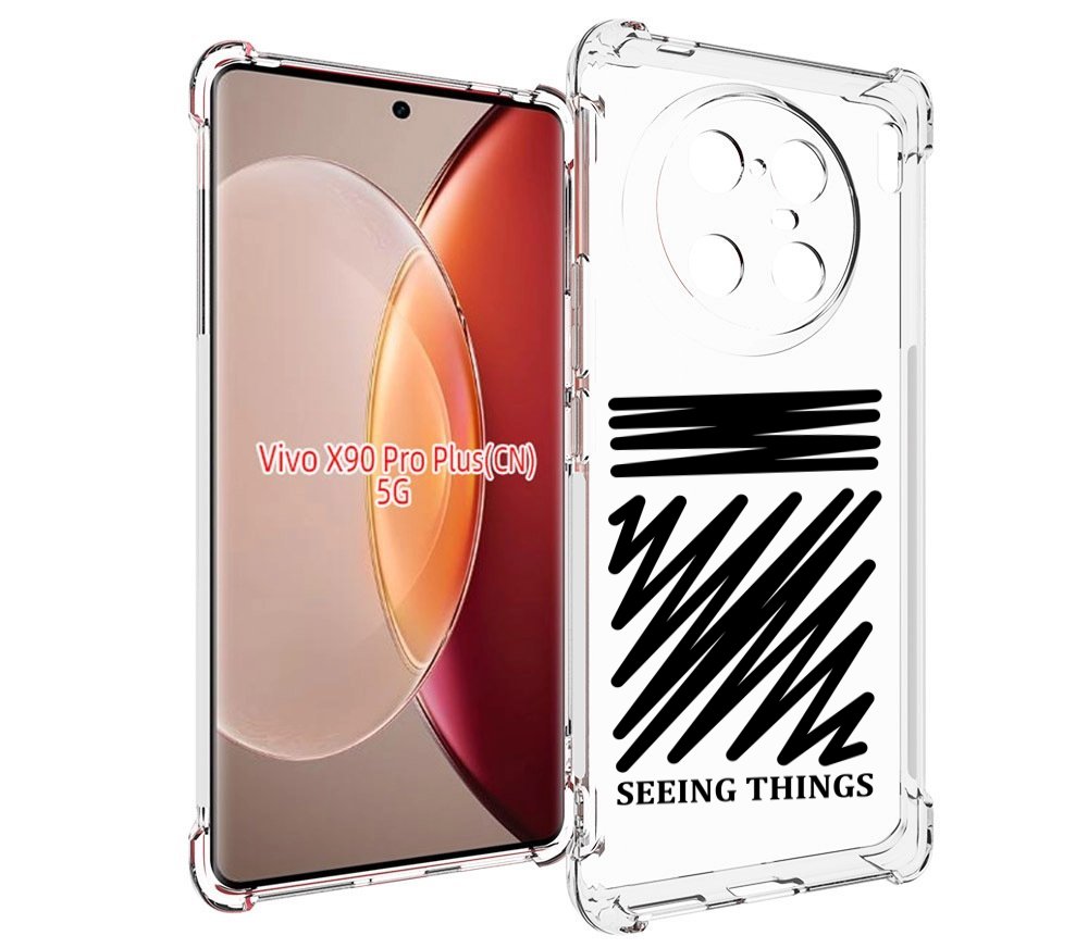 

Чехол MyPads seeing-things для Vivo X90 Pro Plus, Прозрачный, Tocco
