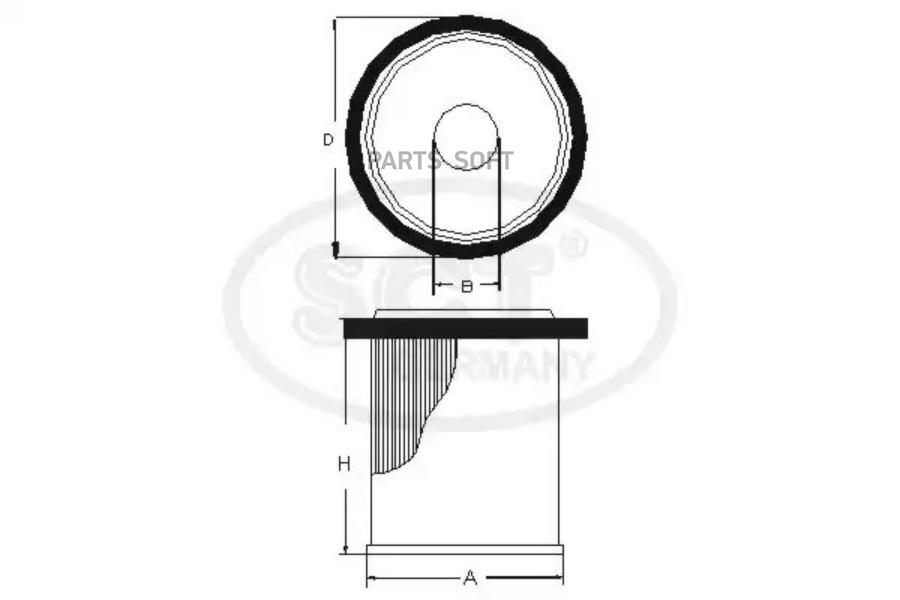 

SCT SC 7069 P Топливный фильтр SC7069P