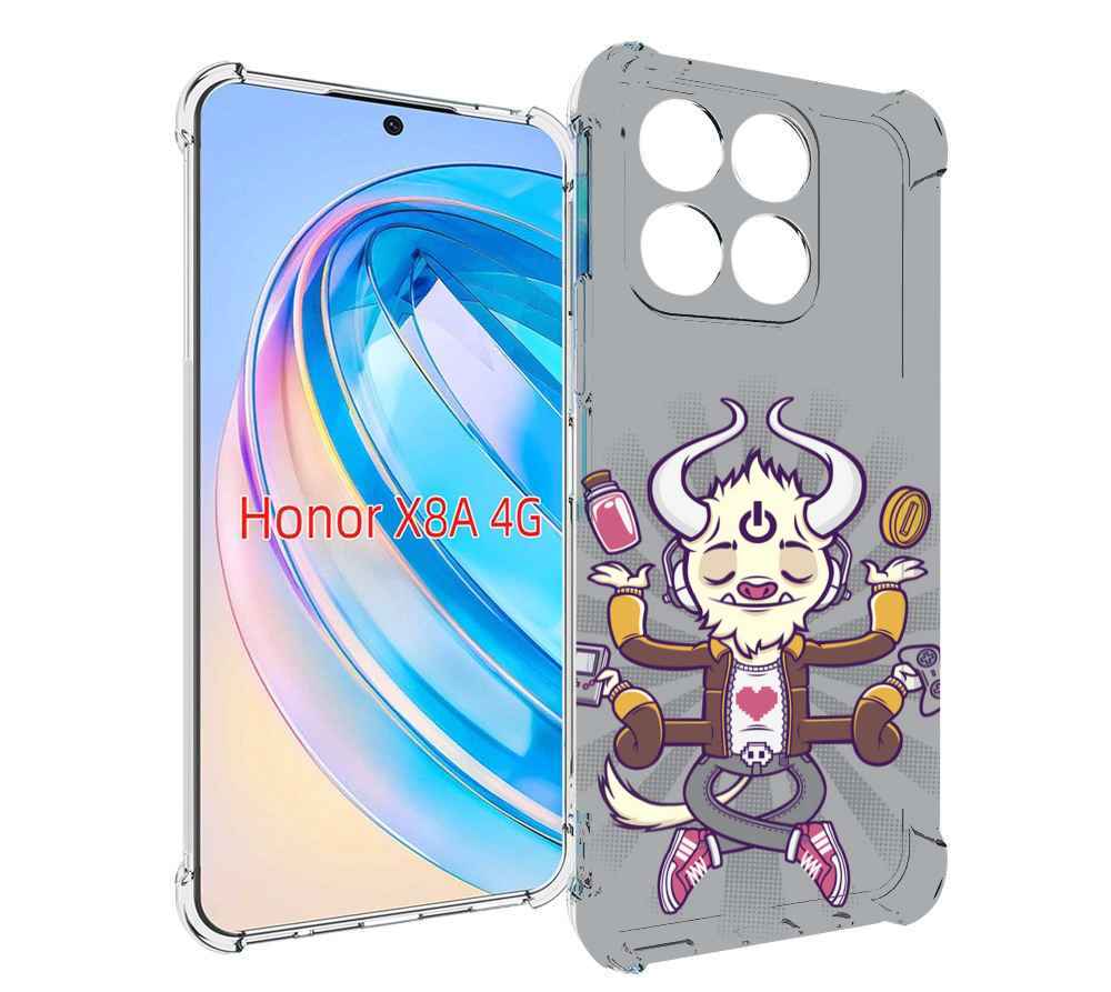 

Чехол MyPads рогатый любитель поиграть для Honor X8a, Tocco