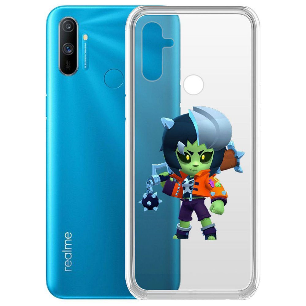 

Чехол-накладка Brawl Stars-ЗомБиби для Realme C3, Прозрачный