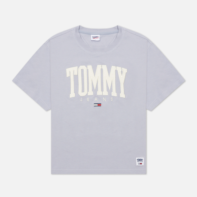 фото Футболка женская tommy jeans dw0dw12111 фиолетовая xs