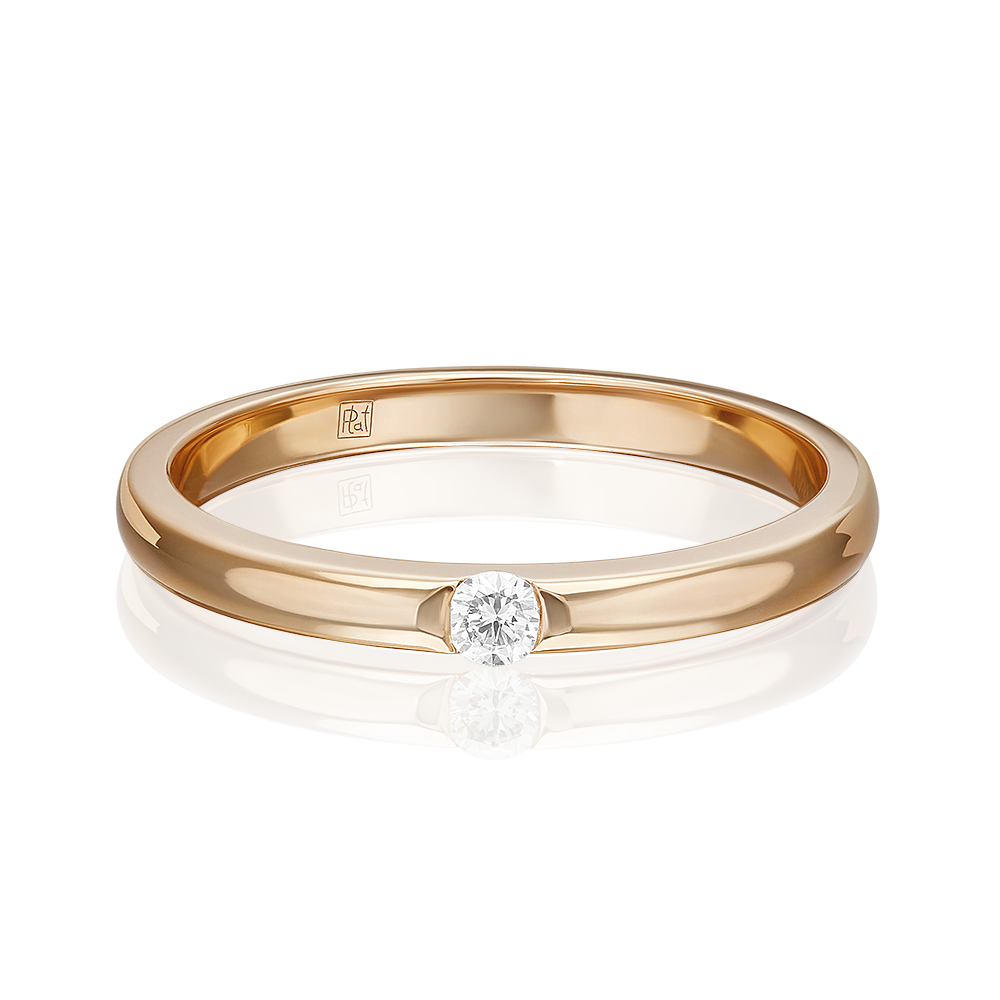 

Кольцо из золота р. 17,5 PLATINA jewelry 01-1265-00-101-1110-30, бриллиант, 01-1265-00-101-1110-30