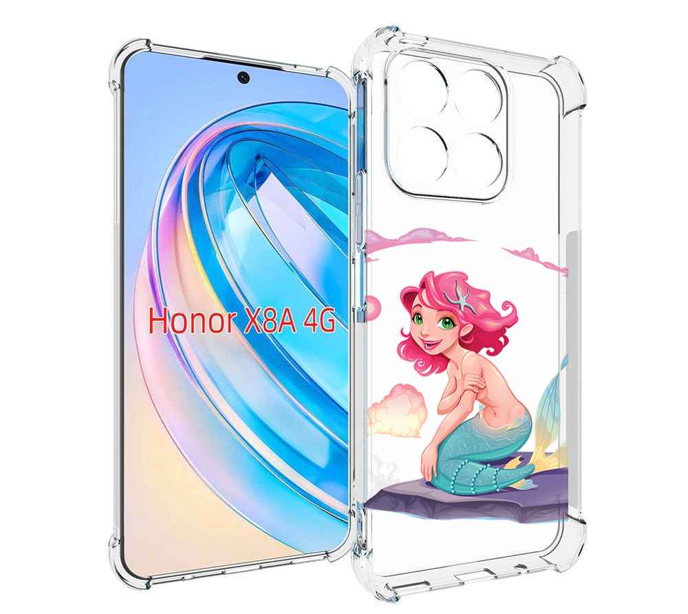 

Чехол MyPads русалочка для Honor X8a, Tocco