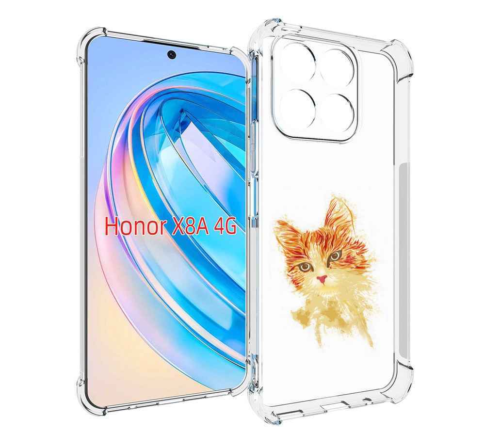 

Чехол MyPads рыжий кот для Honor X8a, Tocco