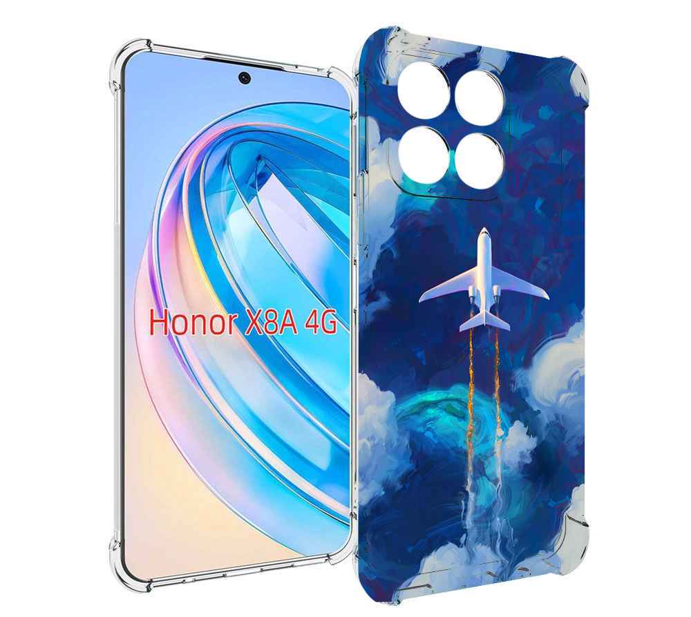 

Чехол MyPads самолет-в-небе-рисунок для Honor X8a, Tocco