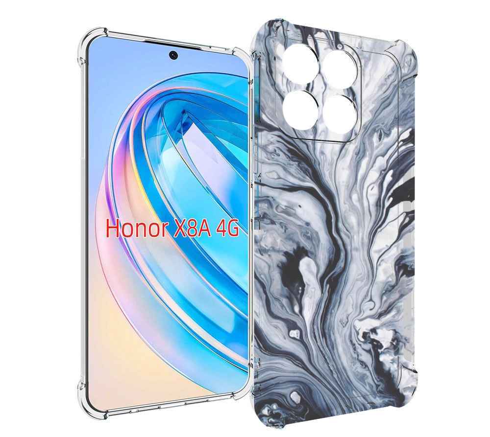 

Чехол MyPads серая краска для Honor X8a, Tocco