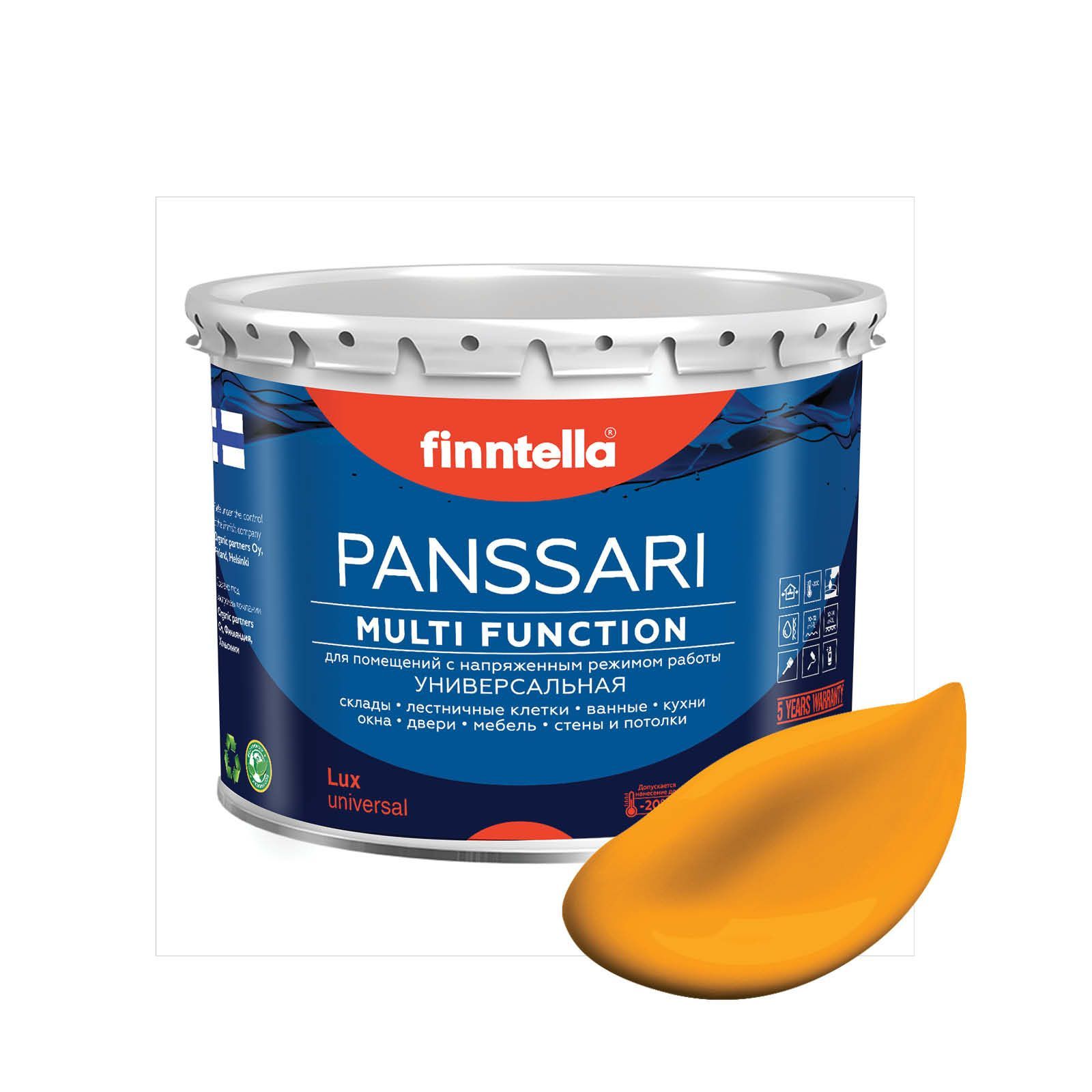 

Краска PANSSARI, LIEKKI пламенный желтый, 2,7л, PANSSARI. Грунт-эмаль для всех типов поверхностей. Защитная. Эмаль универсальная. Быстросохнущая.