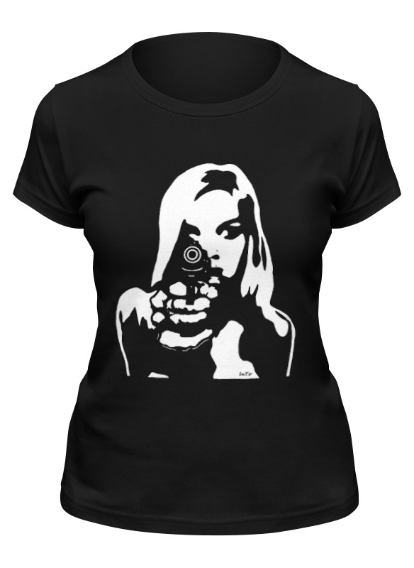 

Футболка женская Printio На прицеле черная XL, Черный, На прицеле