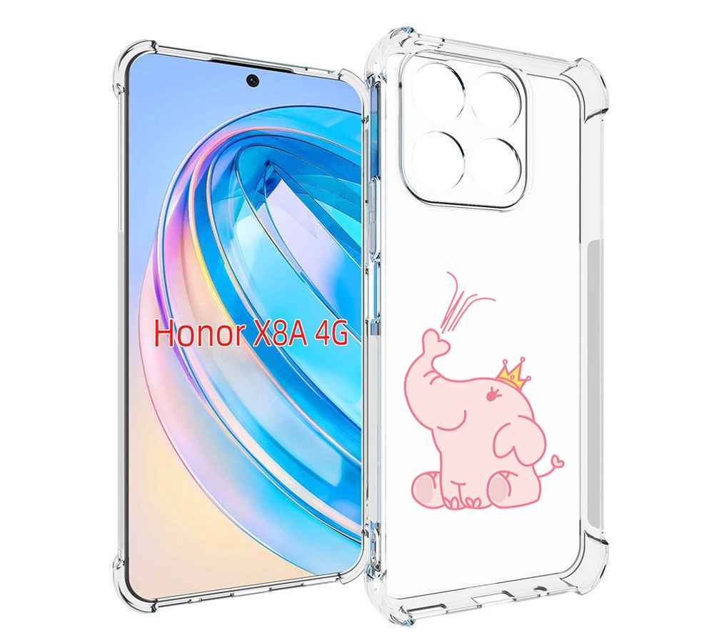 

Чехол MyPads слоник-принц детский для Honor X8a, Tocco